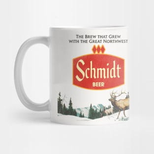 Schmidt Beer Retro Defunct Nature Scene Mug